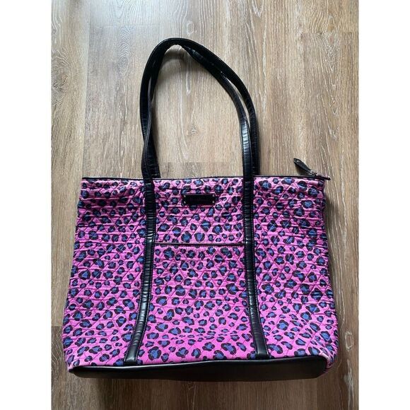 Vera Bradley Cheetah Pattern Purse Tote (with flaws) - Picture 1 of 12